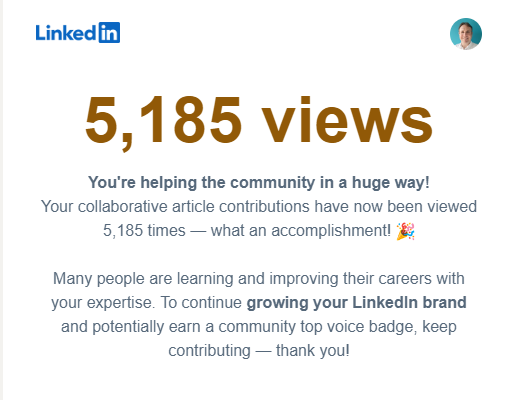 LinkedIn Contributions